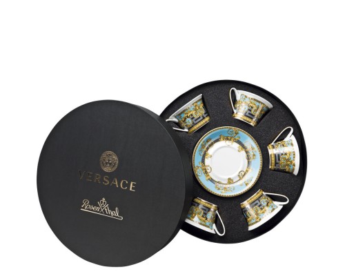 Versace Prestige Gala.  Чайные  пары,  220 мл.,  форфор, в подарочной коробке 6 шт.